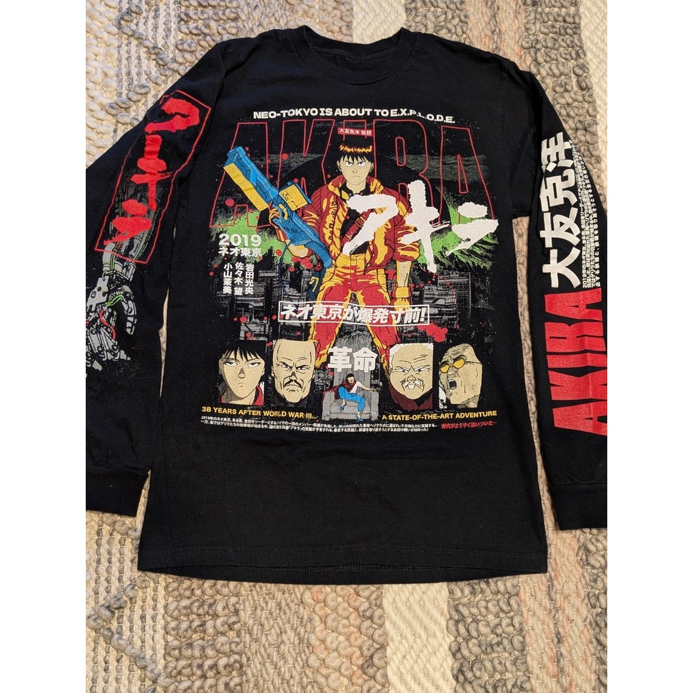 Rucking Fotten Akira Neo-Tokyo Shirt Anime Streetwear Long sleeve small RARE